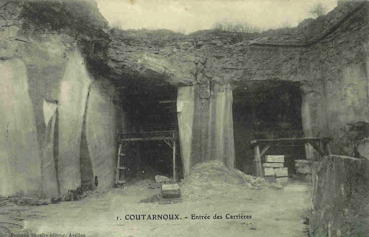 La carrière Photo historique de la carrière de champs retard en 1903